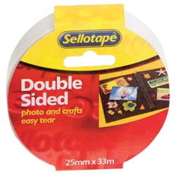 Sellotape Double Sided Tape 25mm x 33m [Pack 6]